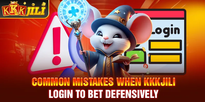 Common mistakes when Kkkjili login to bet defensively